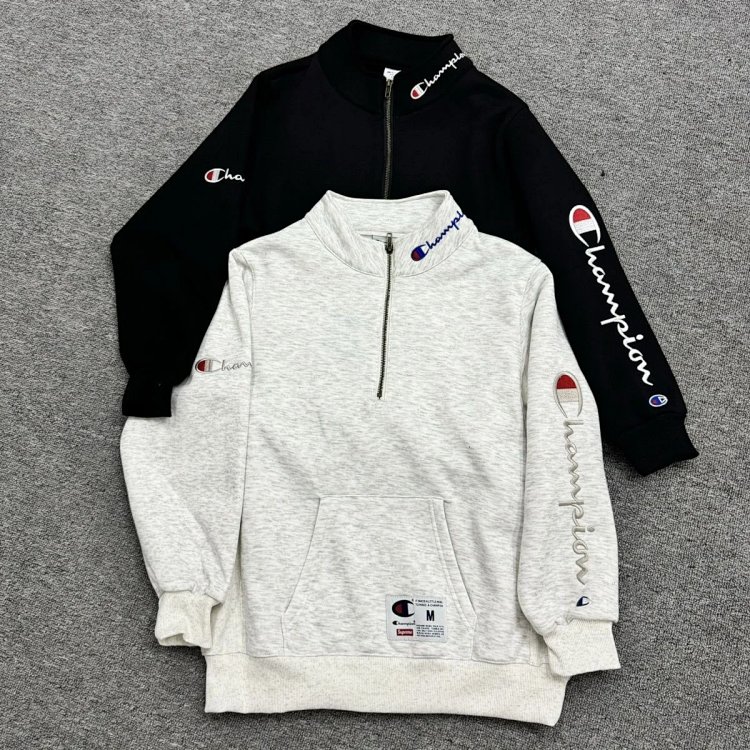 Champion plus velvet hoodie with Kirin arm embroidered logo for both men and women, casual long sleeved pullover for couples, sports top, outerwear, trendy brand