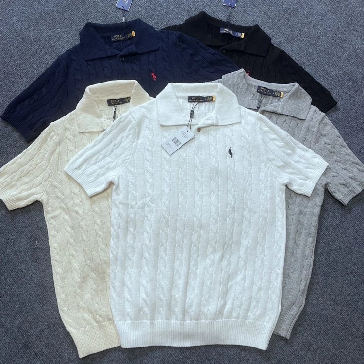 Ralph LaurenLight luxury short sleeved T-shirt men's sweater Paul Polo Ralph top half sleeved pony short sleeved shirt