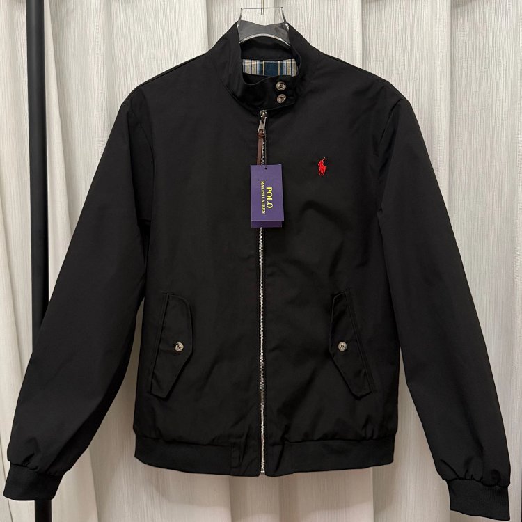 Ralph Lauren jacket Ralph Classic Pony RL embroidered stand up collar American men's jacket quality men's and women's spring and autumn casual retro jacket