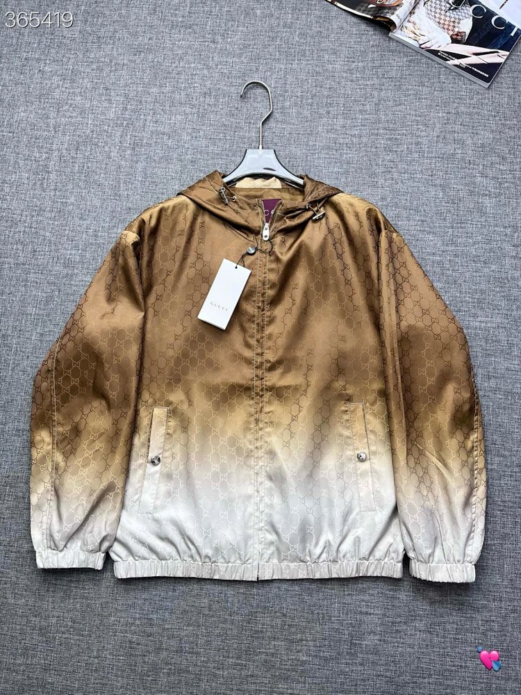 GUCCI 2026 new men's fashionable casual hooded Jacket