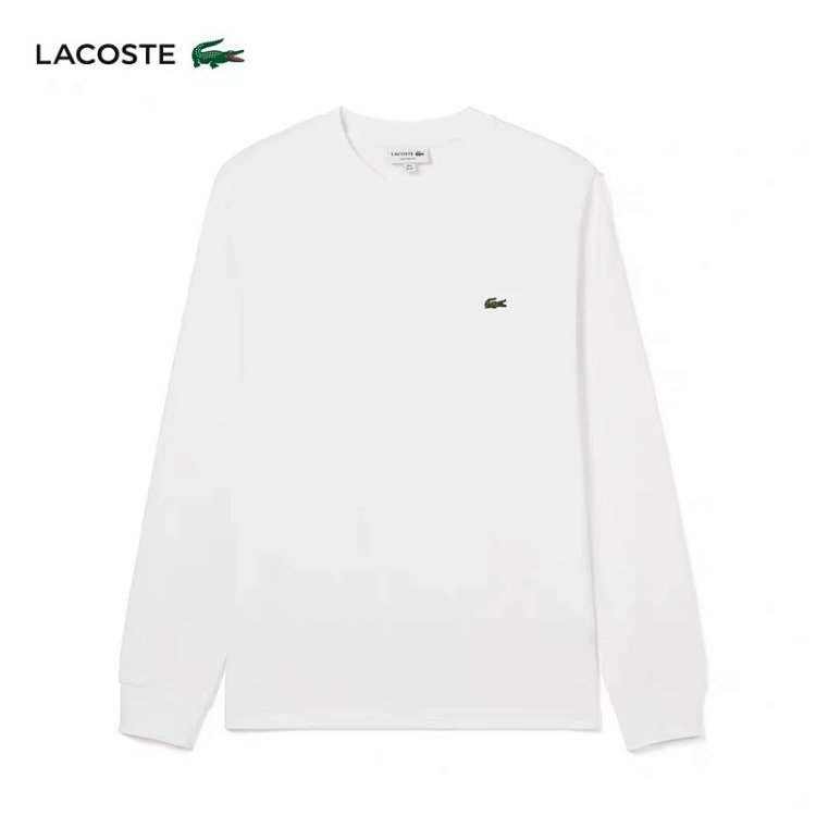 LACOSTE French Crocodile Men's Pure Cotton Round Neck Long Sleeved T-shirt TH7307