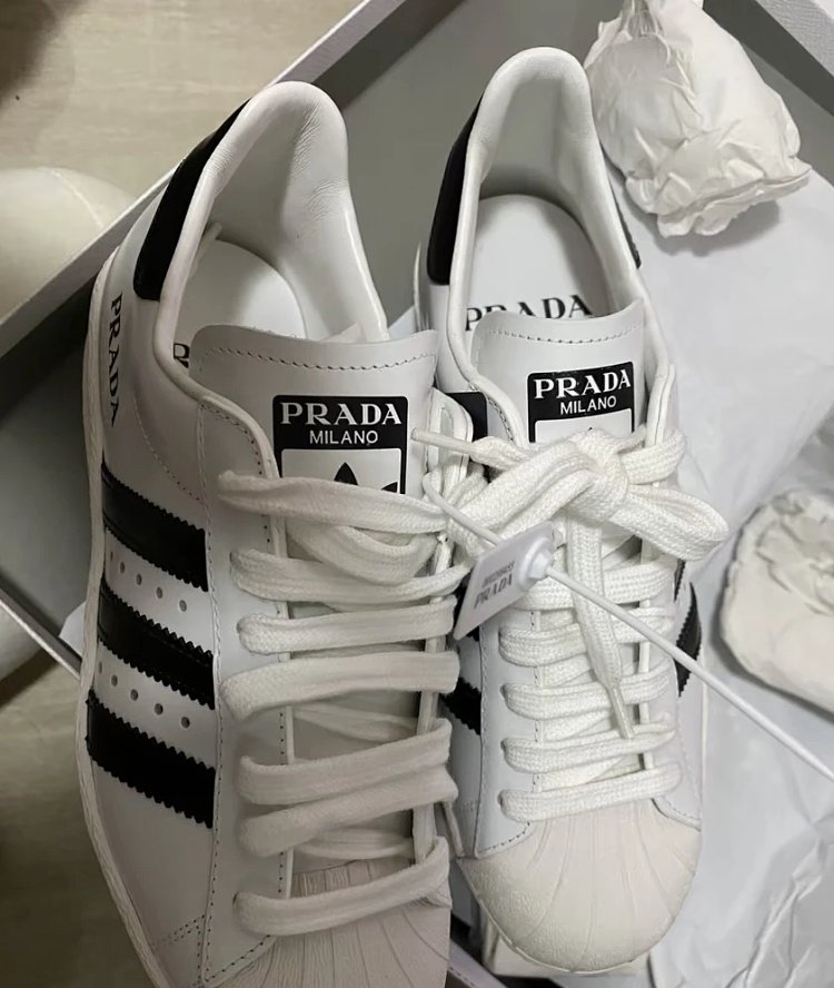 Adidas Shell Head Prada Co Branded Board Shoes Sports and Leisure ShoesPRADA X Sneakers