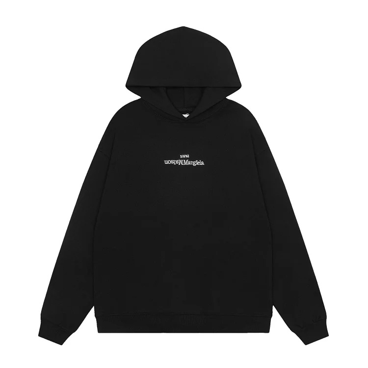 MM6 Autumn and Winter Loose Jacket Casual Hooded Sweatshirt Trendy Print