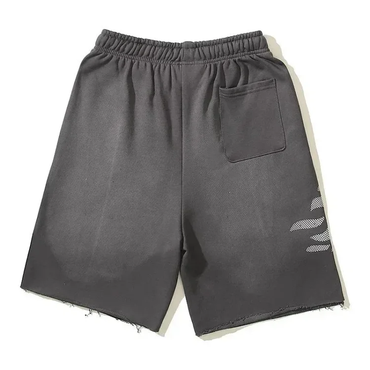 Travis Scott CHARACTER Cartoon Print Casual Loose Sports Terry Shorts Three-quarter Pants for