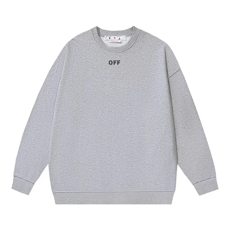 OW arrow oil painting simple printed pullover terry style