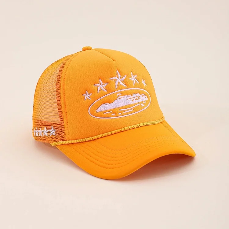 Corteiz 5 Starz Alcatraz Trucker American truck hat foreign trade trendy brand embroidered sun protection card