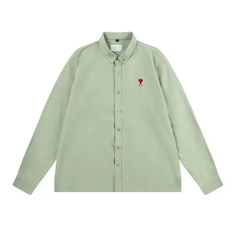 Love embroidered cotton shirt for men and women