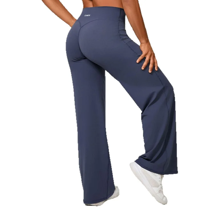 Oner Active Straight, Loose and Soft Oner Running Pilates Fitness Straight High-waisted Trousers Yoga Wide-leg Pants