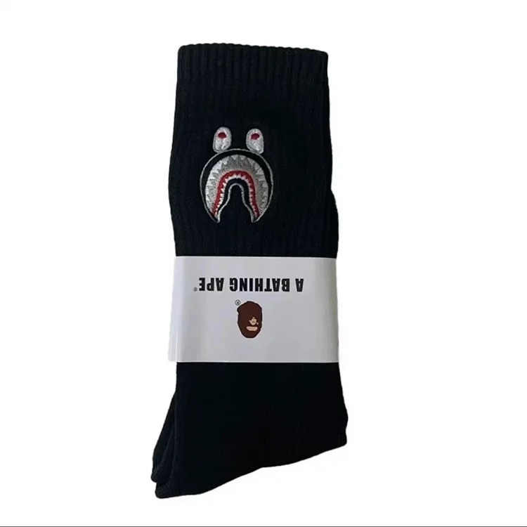Towel Socks Japanese Trendy Socks High-tube Cotton Socks Sweat-absorbent White Socks Solid Color
