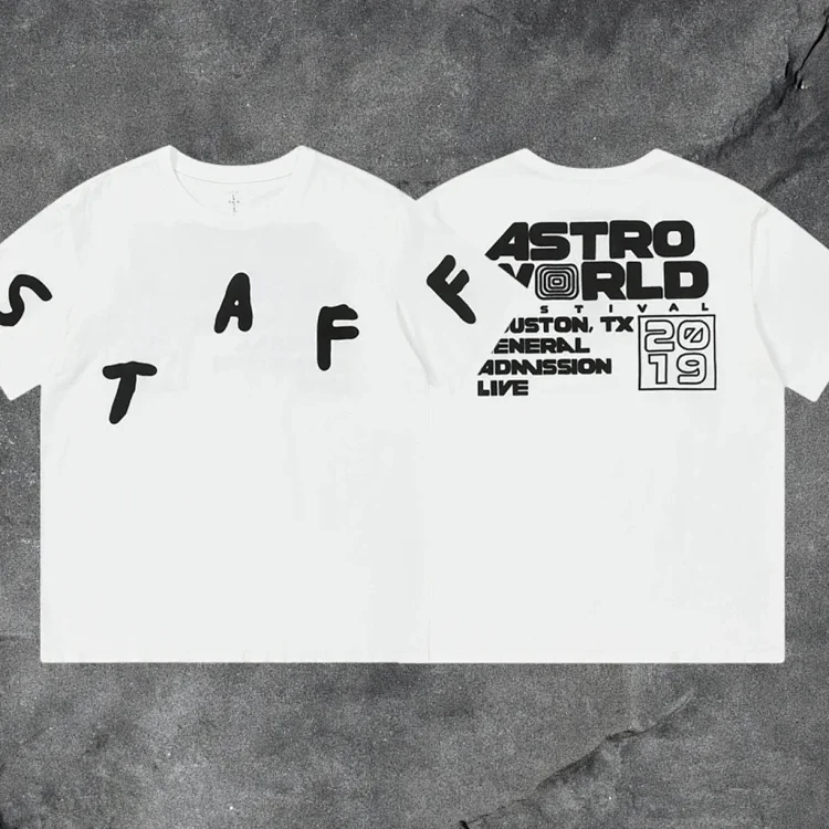 travis scott short-sleeved utopia ts joint utopia limited edition american high street t-shirt