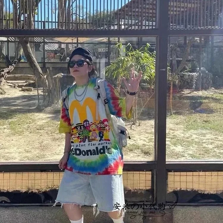 CPFM McDonald's joint peripheral burger print Travis Scott American casual loose TS short-sleeved T-shirt