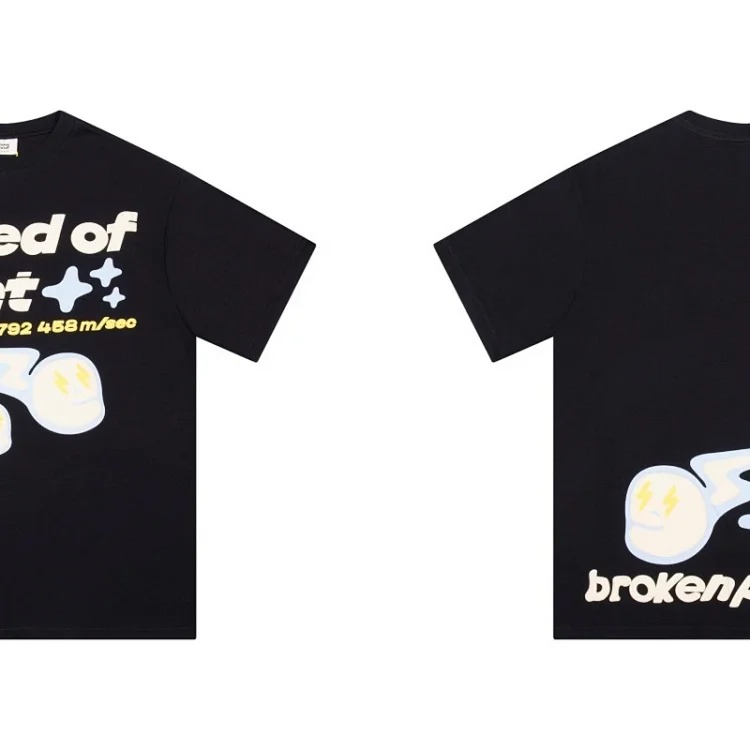 BROKEN PLANET Broken Planet American Foam Short-sleeved Loose Versatile T-shirt