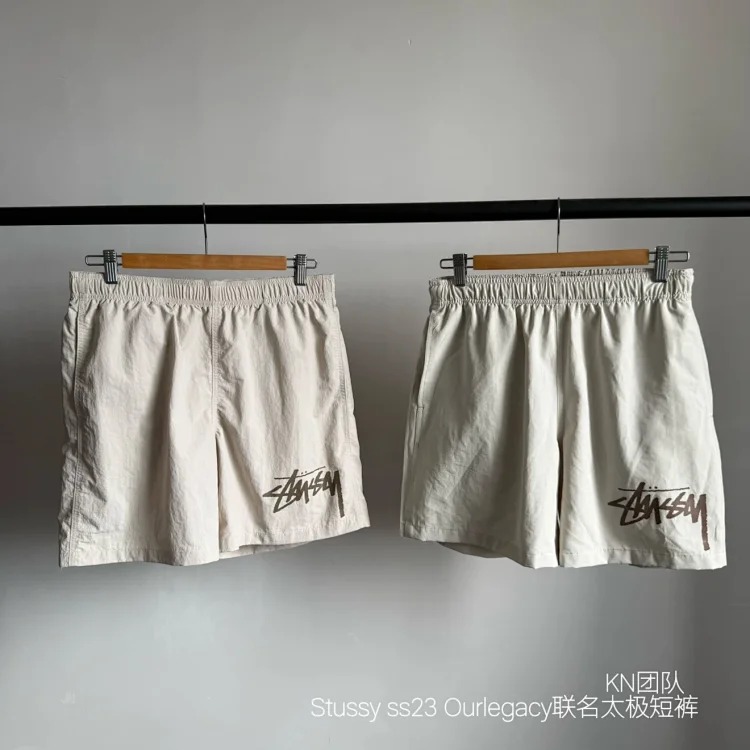 Ready Stock and Shipped Instantly KN Team Stussy SS23 Ourlegacy Co-branded Tai Chi Shorts