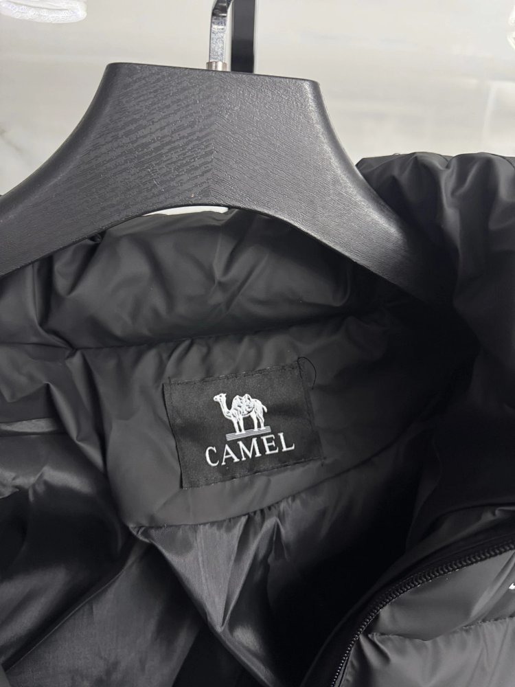 Camel Explosive Embroidered Down Cotton Hat That Can Be Disassembled