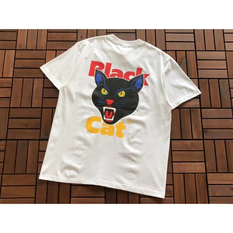 SUP letter print BOX high version short-sleeved T-shirt for men and women