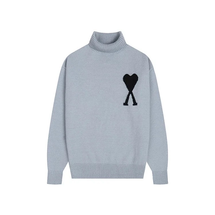 Love sweater for men and women striped youth heart casual pullover sweater
