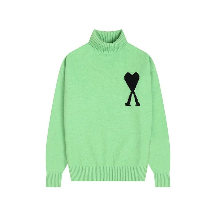 Love sweater for men and women striped youth heart casual pullover sweater