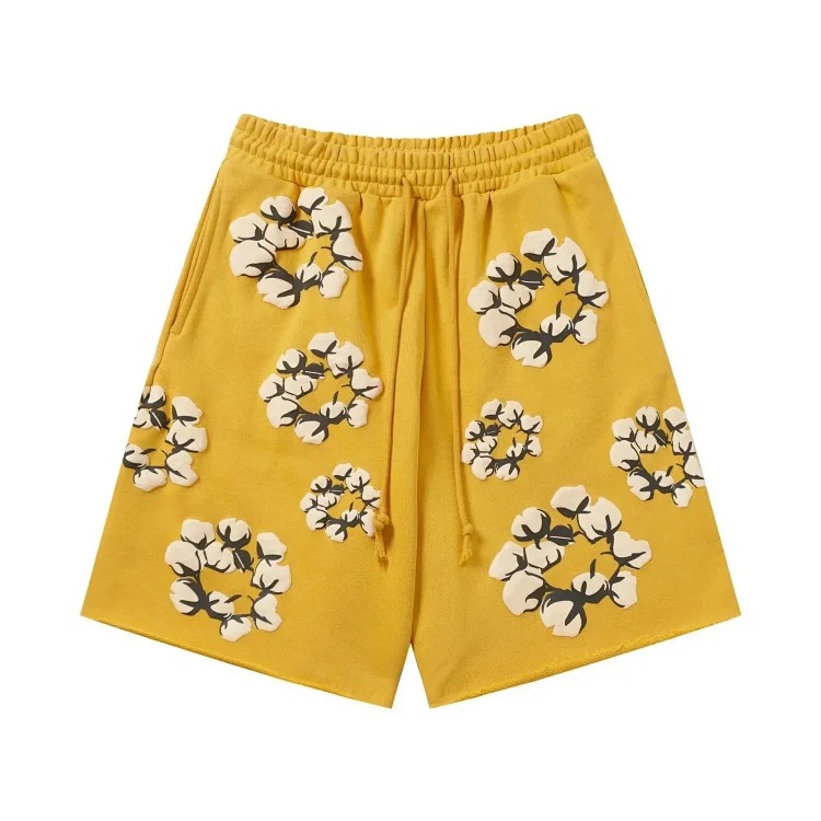 D.T kapok all-over printed short-sleeved loose T-shirt men's and women's shorts suit
