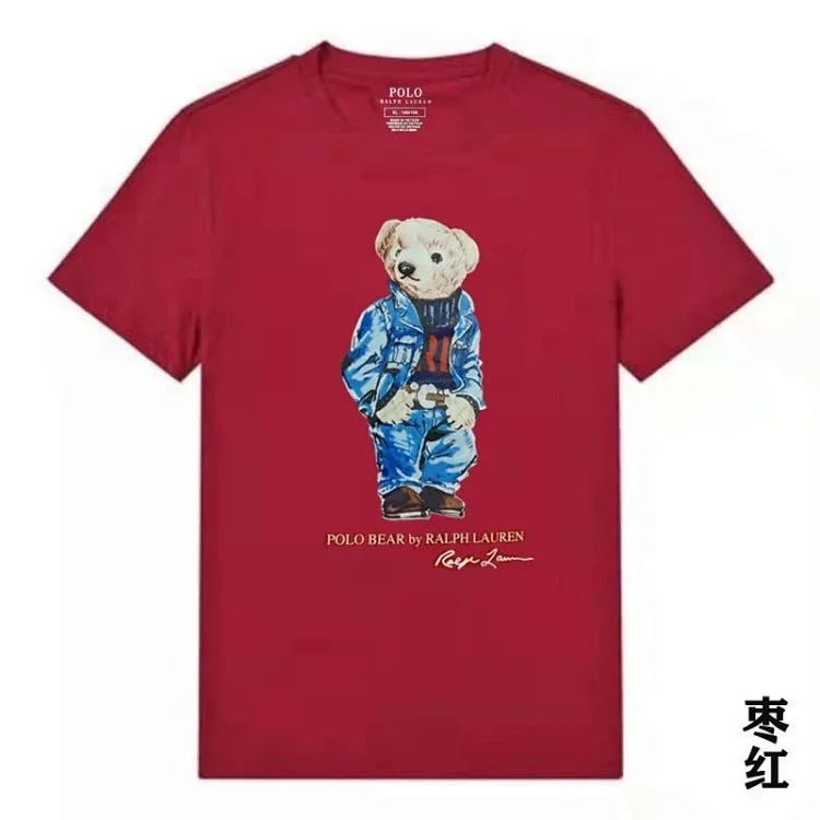 Raff the Bear summer short-sleeved T-shirt for men and women couples