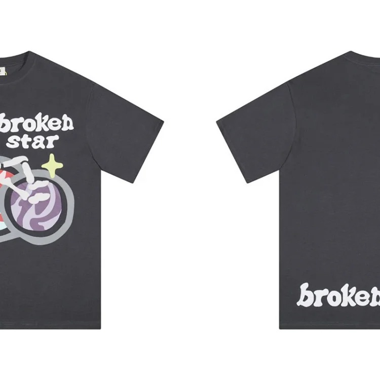 BROKEN PLANET Broken Planet American Foam Short-sleeved Loose Versatile T-shirt