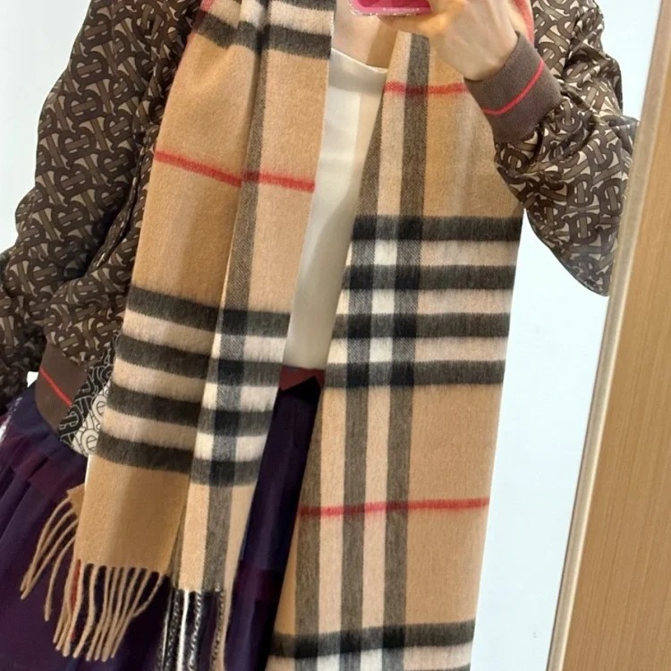 Thick Scarf Shawl Inner Mongolia 100% Cashmere Scarf Cashmere