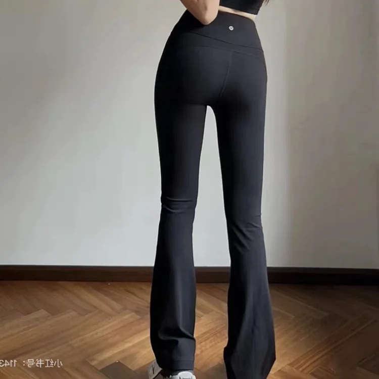 Slimming bell-bottoms, fitness wide-leg pants, high-waisted yoga, Pilates, butt lift, original naked feel *No quality issues, no returns without reason
