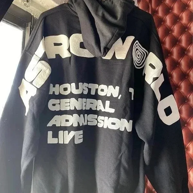 Ink foam printed hoodie plus size sweatshirt