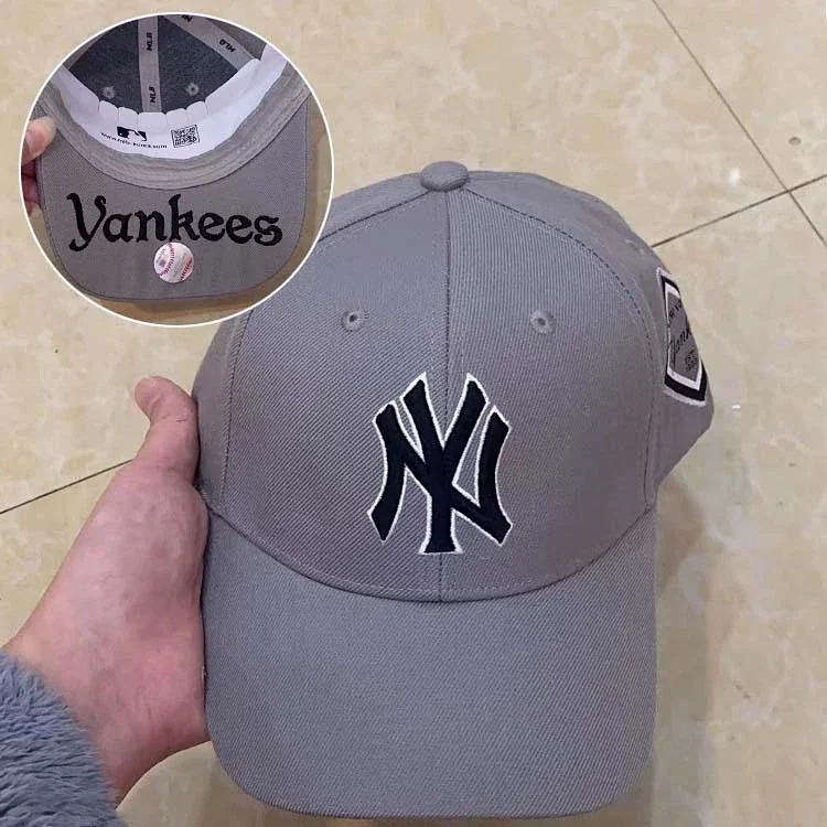 Baseball hat Korean Yankees NY men's and women's adjustable couple LA hard top all-match sunvisor peaked cap