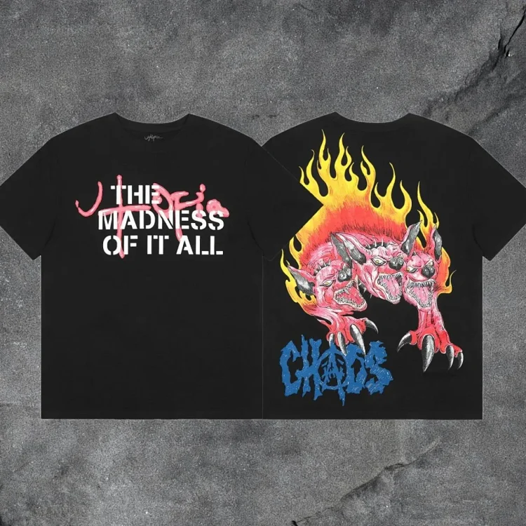 travis scott short-sleeved utopia ts joint utopia limited edition american high street t-shirt