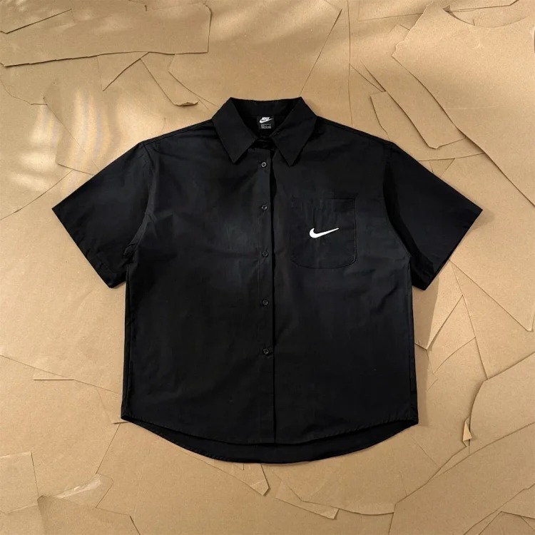 Stussy/Stuxi Nike/Nike Joint Spring and Letter Logo Embroidered Short-sleeved Shirt, for T-Shirt