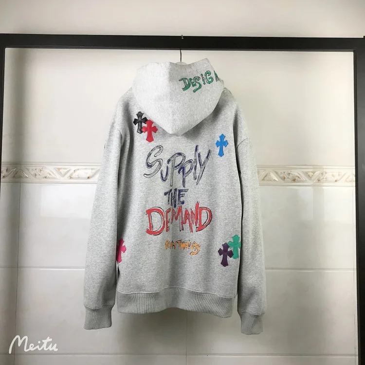 CH cross hooded sweatshirt is versatile and fashionable