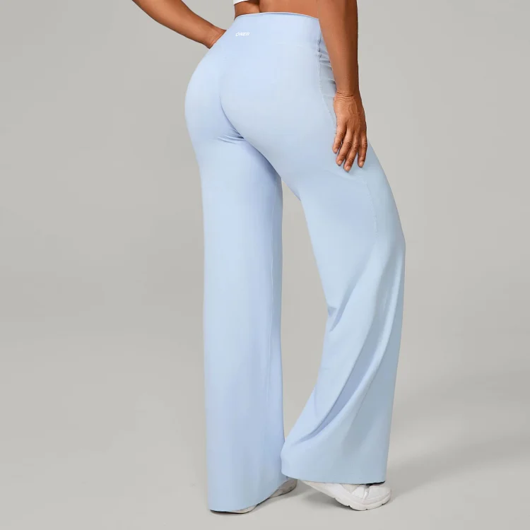 Straight, loose and soft Oner autumn and winter running Pilates fitness straight high-waisted trousers yoga wide-leg pants new style *No quality problems and no returns without reason