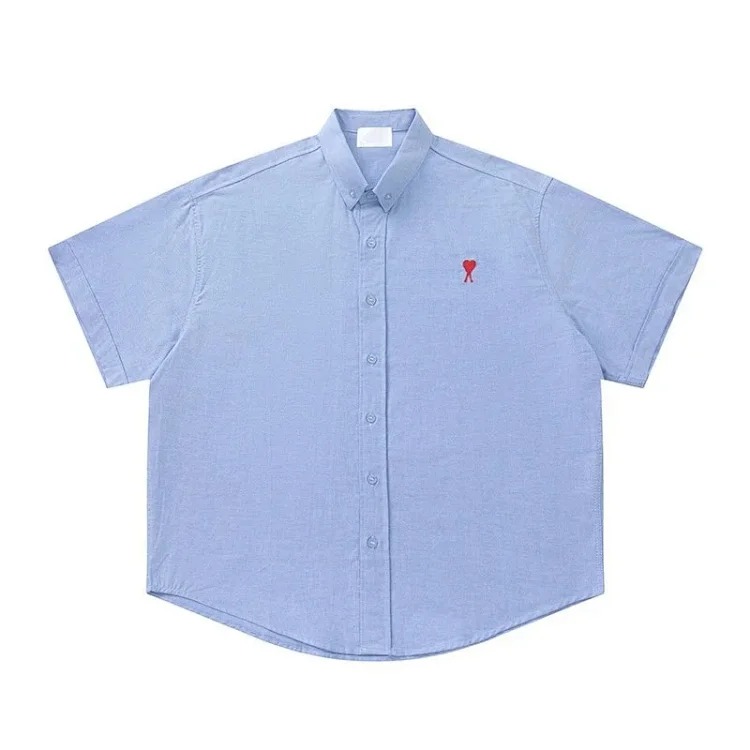 Love embroidered cotton shirt for men and women