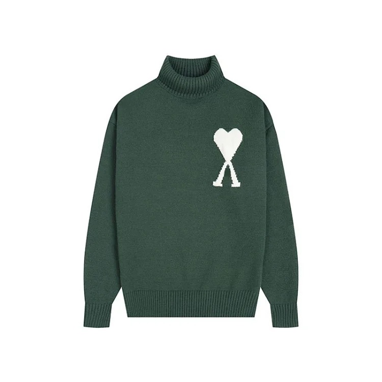 Love sweater for men and women striped youth heart casual pullover sweater