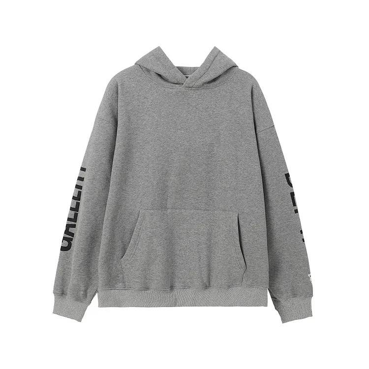 Retro distressed GD brain casual loose hooded sweatshirt for men and women with the same style hoodie