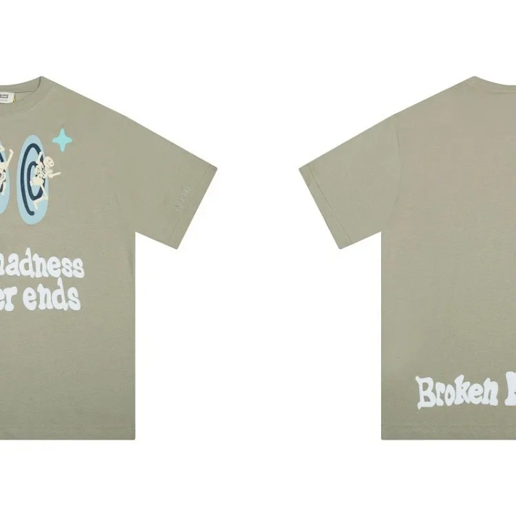 BROKEN PLANET Broken Planet American Foam Short-sleeved Loose Versatile T-shirt