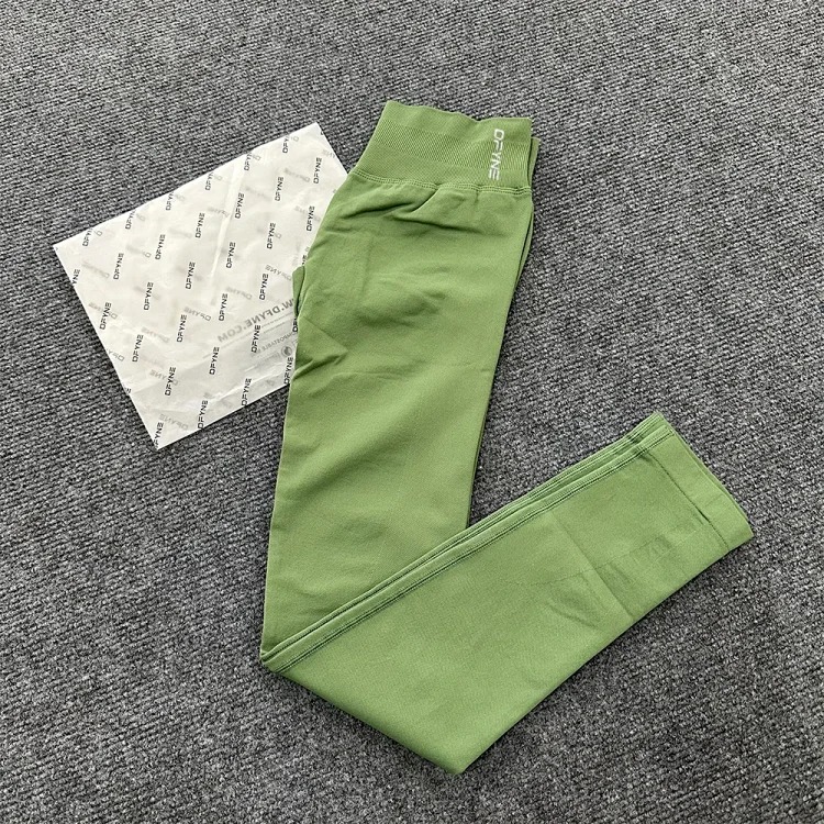 DFYNE Full-color Original Standard Popular High-elastic Yoga Fitness Running High-waist Hip-lifting Tight Yoga Pants