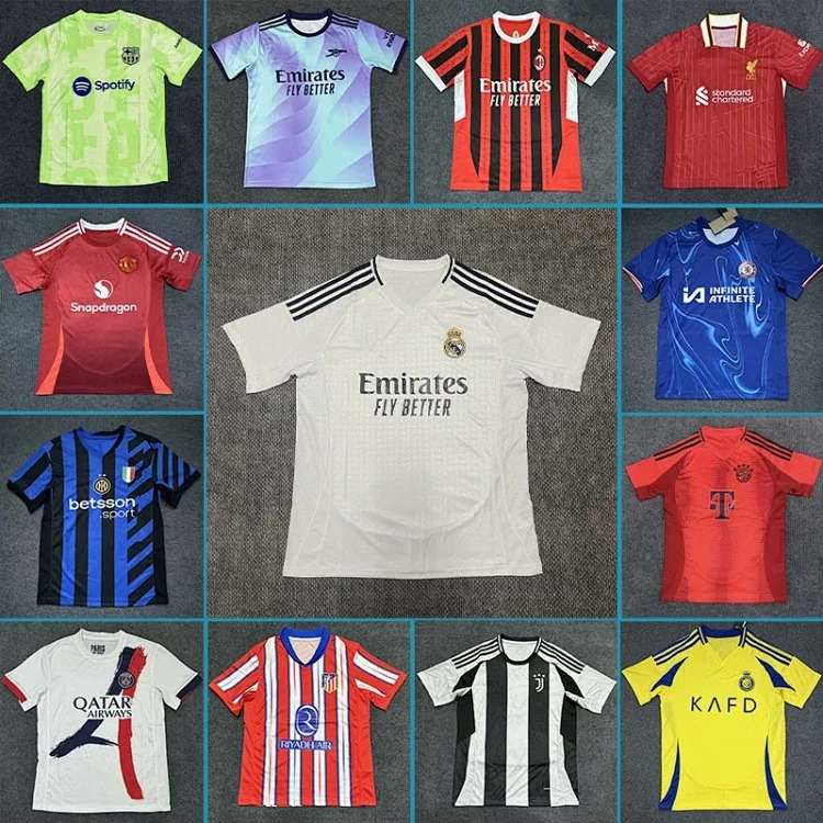 Real Madrid Jersey Barcelona Paris Manchester City Arsenal AC Inter Milan Atletico Madrid