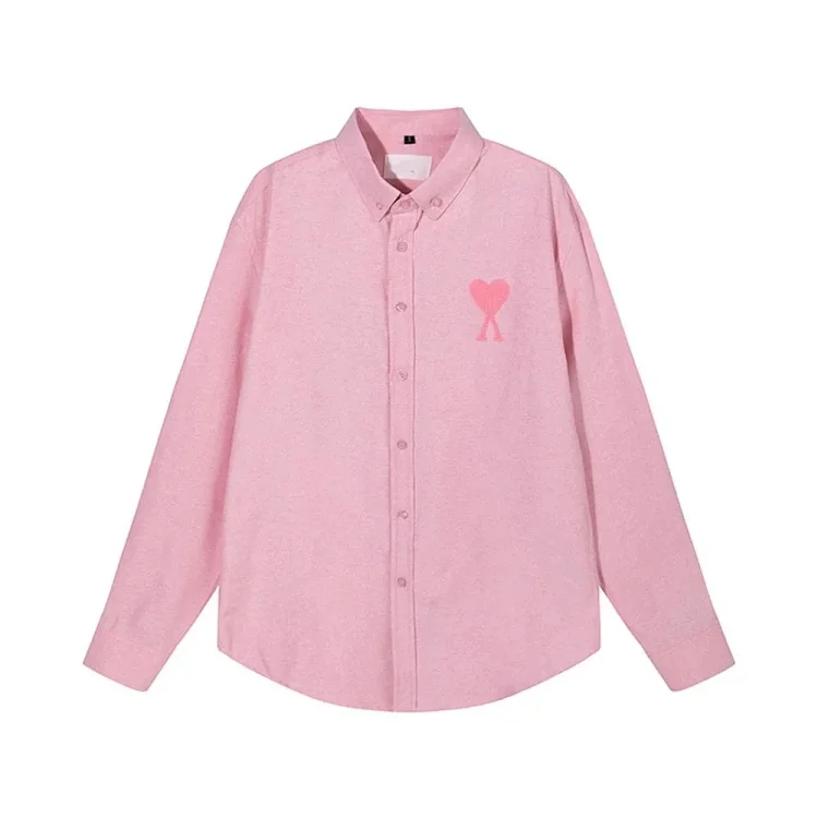 Love embroidered cotton shirt for men and women