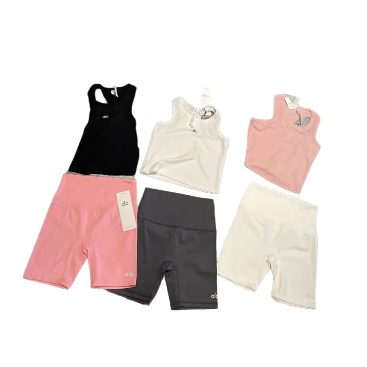 Yoga Three-Point Cycling Pants High Waist Hip Lifting Tummy Tightening Fitness Running Sports