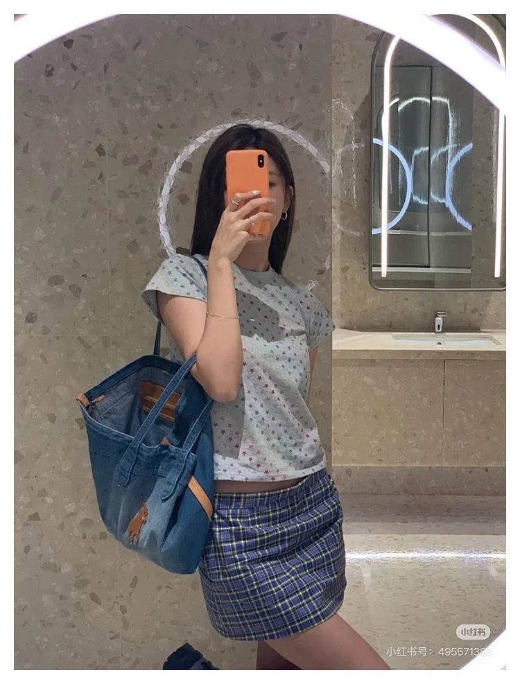 Ralph Lauren Washed Denim Blue Tote Bag