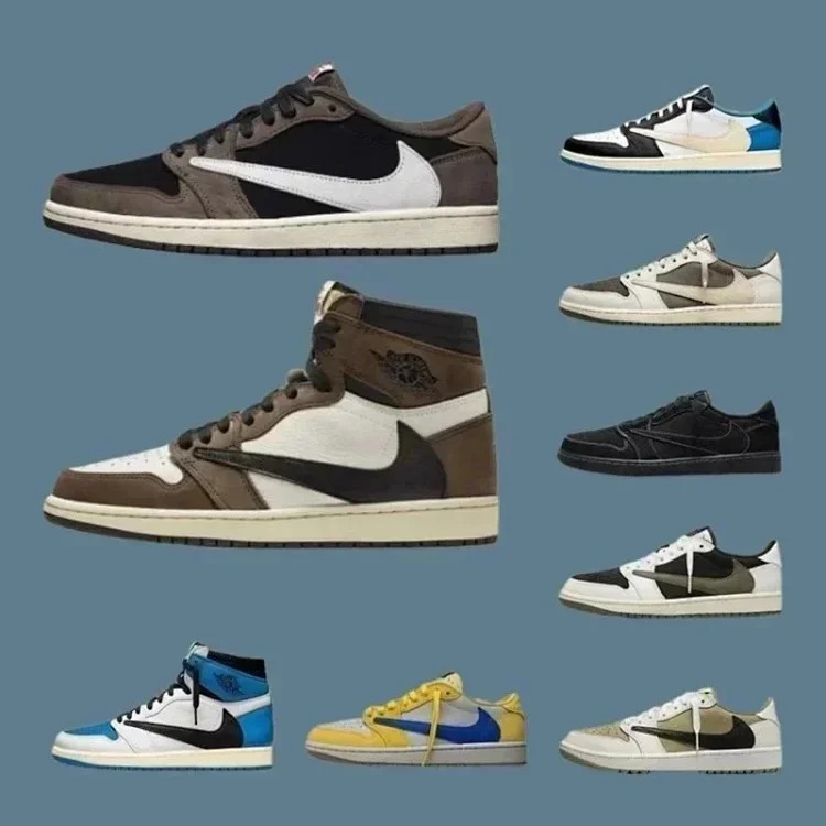 LJR Batch Jordan1s Electric Barb 3.0 White Brown Reverse Mocha 4.0 Black Warrior Sneakers