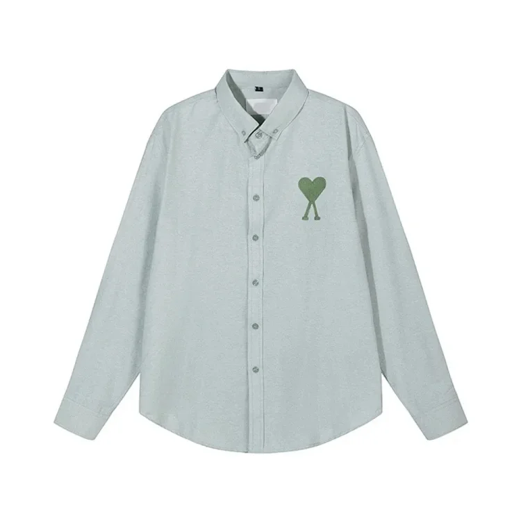 Love embroidered cotton shirt for men and women
