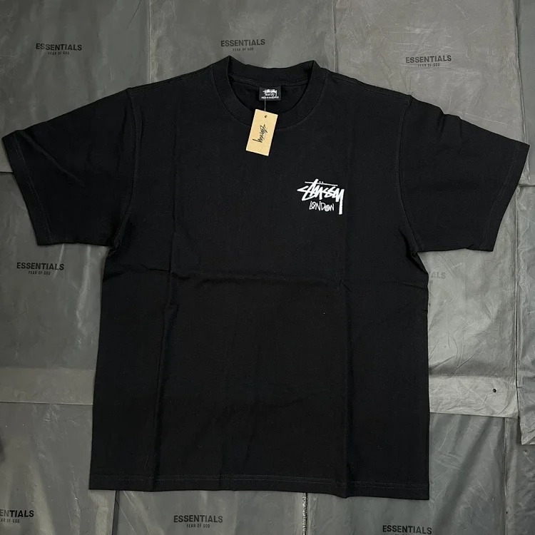 Stussy London City Limited Pattern Round Neck Printed Short-sleeved Stussy Originated From the T-Shirt