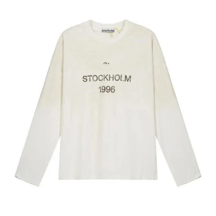 AC washed distressed printed 1996 short-sleeved sweatshirt hoodie