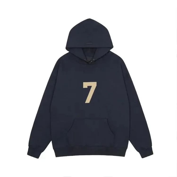 Trendy brand hooded sweatshirt plus velvet spring and autumn couple's coat