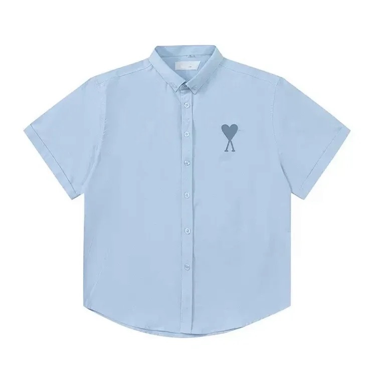 Love embroidered cotton shirt for men and women