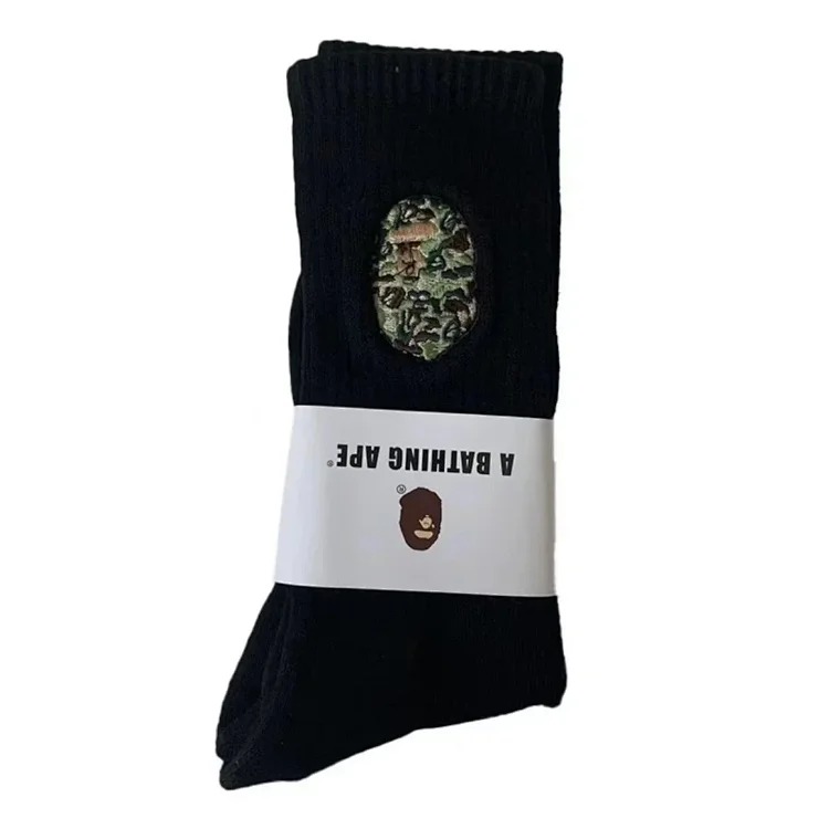 Towel Socks Japanese Trendy Socks High-tube Cotton Socks Sweat-absorbent White Socks Solid Color