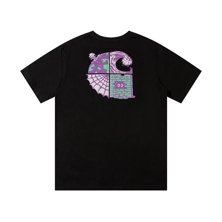 Kaha letter short-sleeved T-shirt for men and women