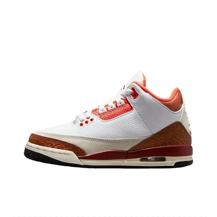 Jordan AJ3 Mid-range Hiroshi Fujiwara Black and White Cardinal White Wine Red White Cement